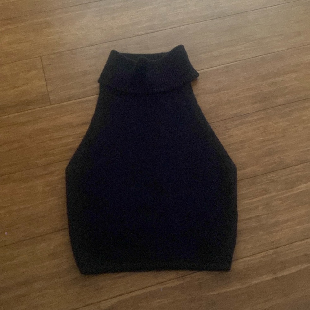 Bazilika Black Turtleneck Tank Top